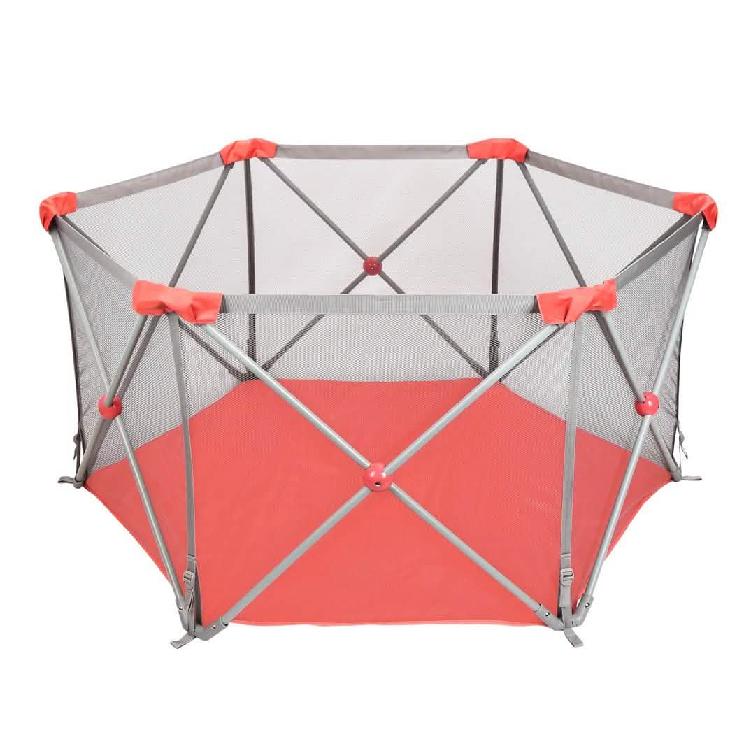 Odoland Safety Portable Playpen Infants Toddler Fence Baby - DailySale