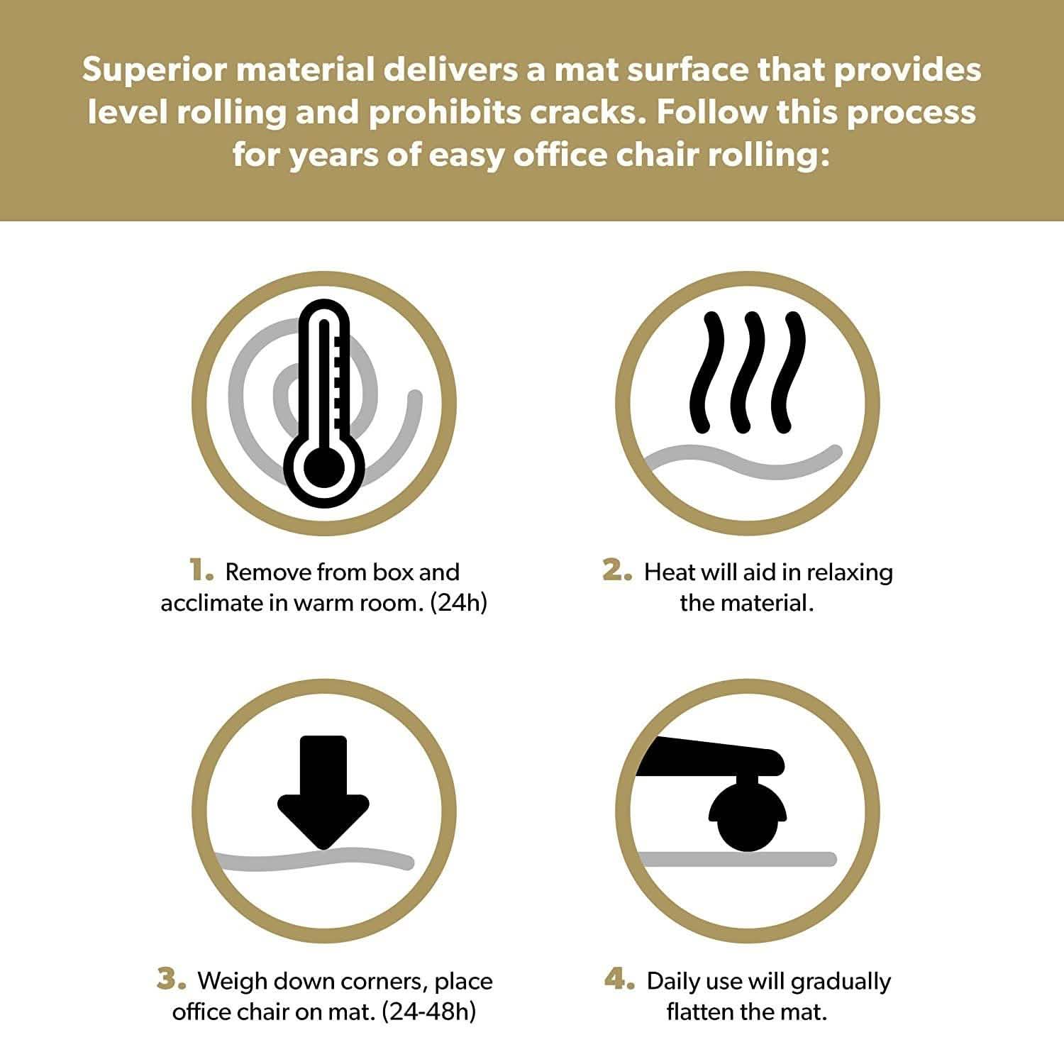 OFM ESS Collection Chair Mat with Lip for Carpet Everything Else - DailySale