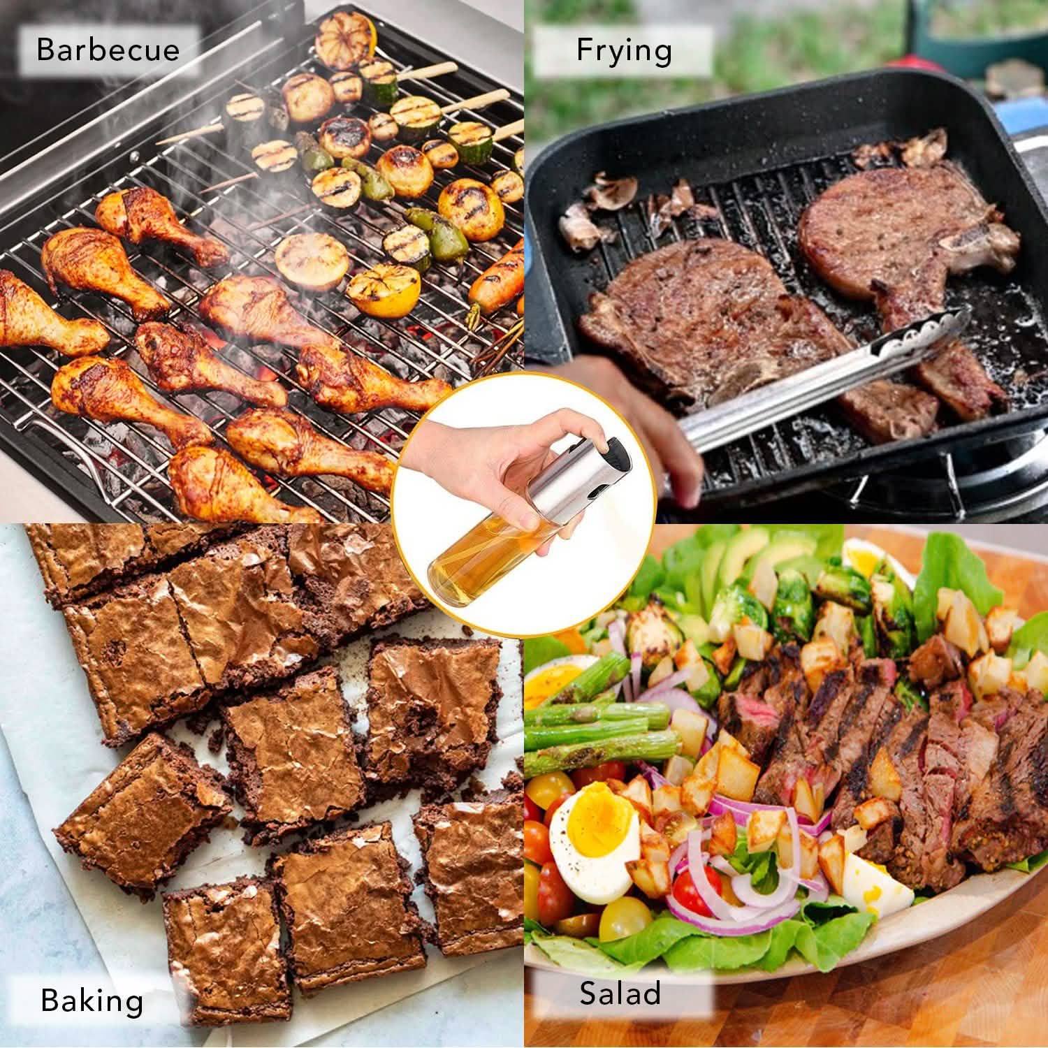 Oil Sprayer Set For Cooking, BBQ ,Baking Roasting Kitchen & Dining - DailySale