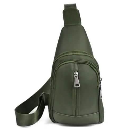 Olive Crossbody Sling Backpack with Adjustable Strap Bags & Travel - DailySale