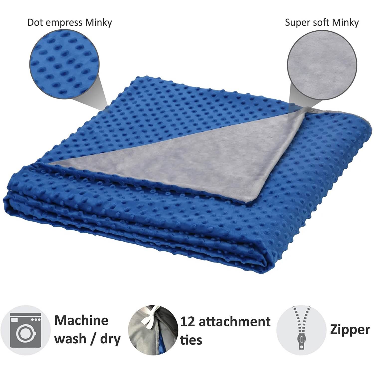 Olsen & Smith Dual Sided Premium Weighted Blanket Bedding - DailySale