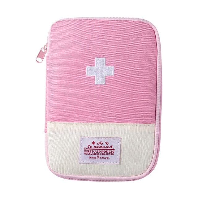 ortable Medicine Storage Bag Camping Emergency First Aid Kit Organizer Bags & Travel Pink S - DailySale