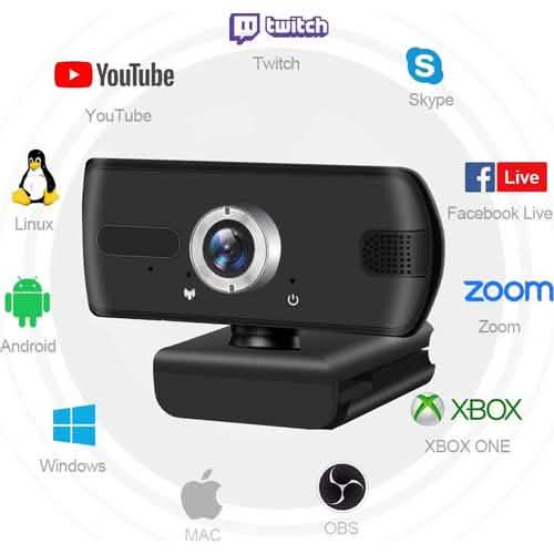 OULUCCI 1920 x 1080p USB Webcam Computer Accessories - DailySale