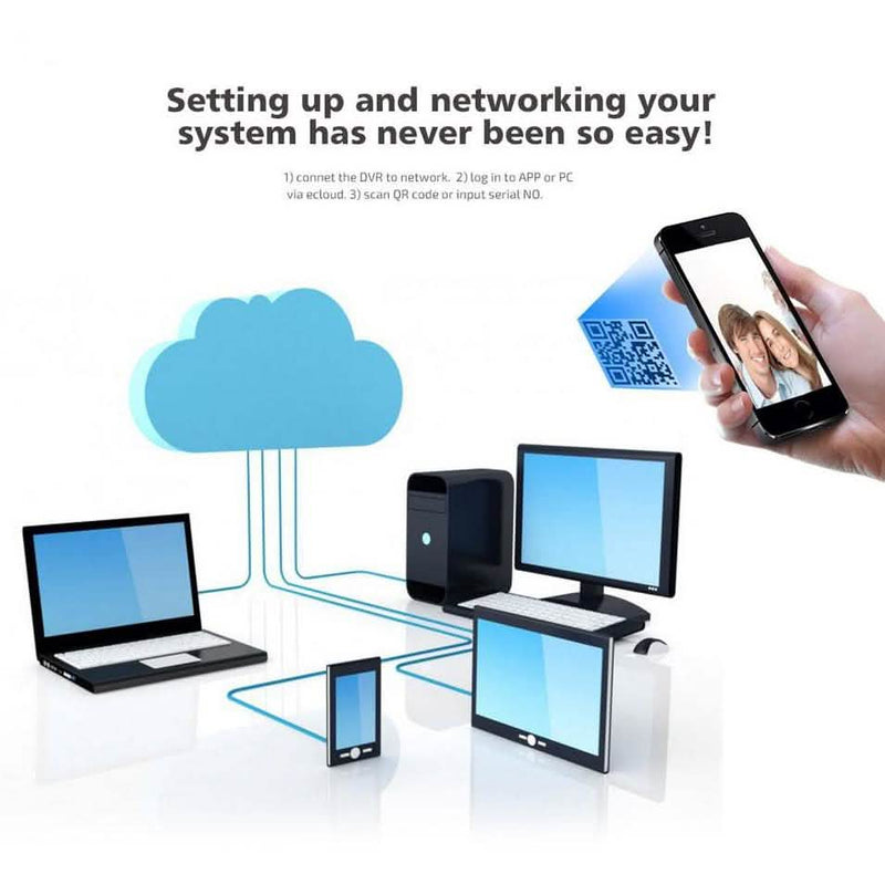 Outdoor AHD Home Security 4 Camera and DVR System Gadgets & Accessories - DailySale