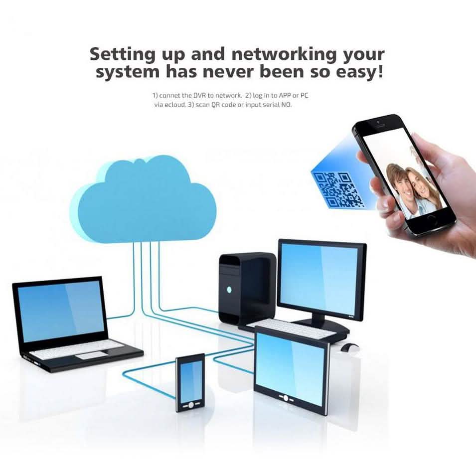 Outdoor AHD Home Security 4 Camera and DVR System Gadgets & Accessories - DailySale