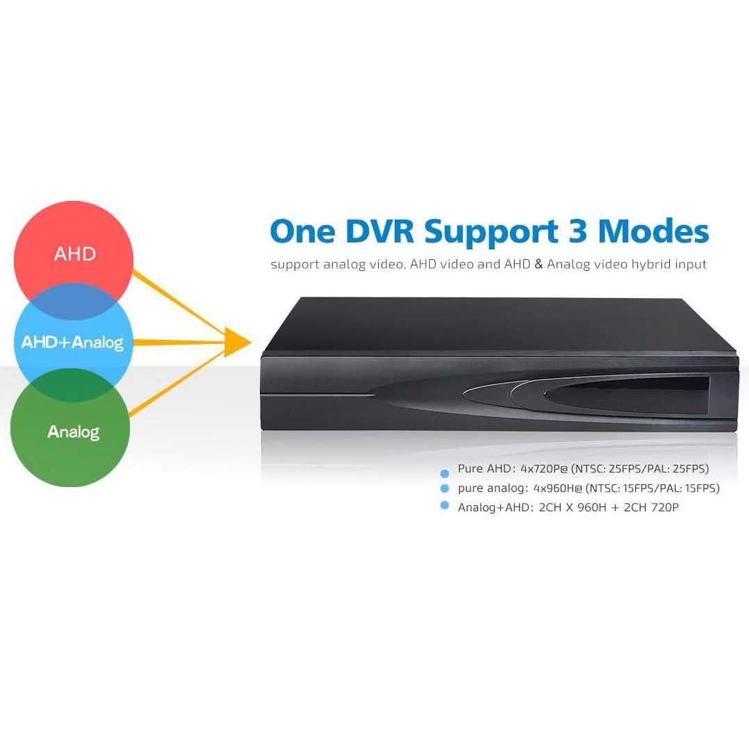 Outdoor AHD Home Security 4 Camera and DVR System Gadgets & Accessories - DailySale