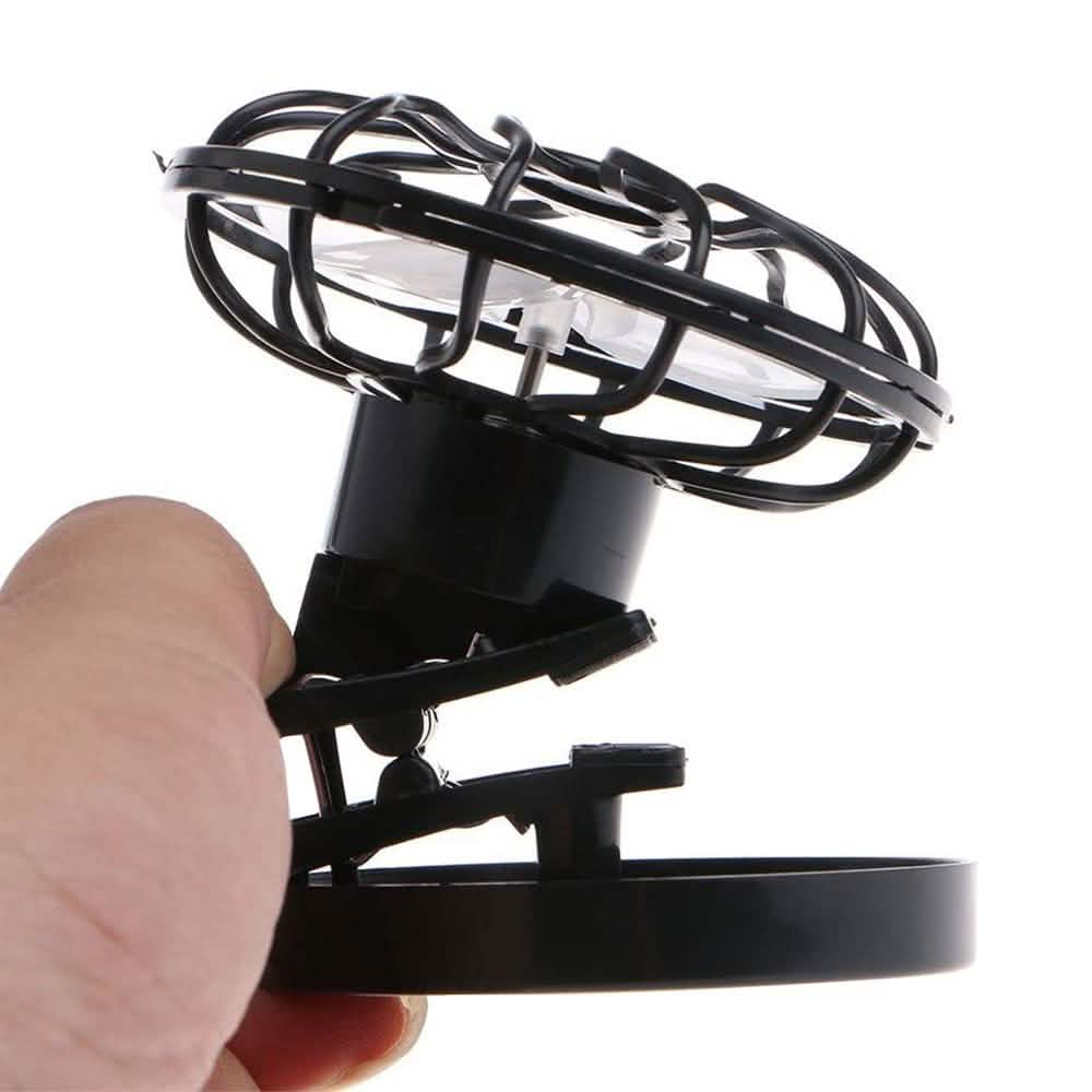 Outdoor Clip-On Solar Fan Sports & Outdoors - DailySale