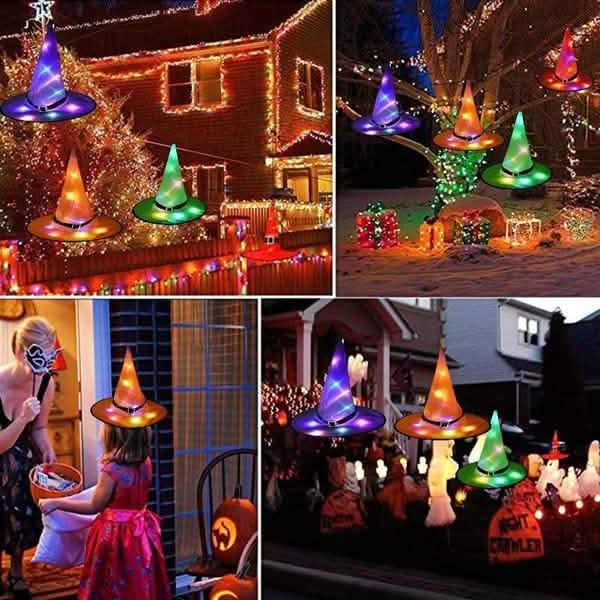 Outdoor Halloween Decoration Glowing Hats Holiday Decor & Apparel - DailySale