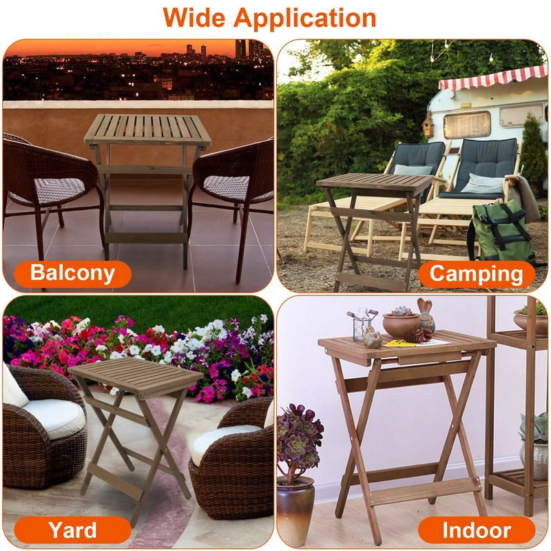 Outdoor Side Table Portable Folding Table Furniture & Decor - DailySale