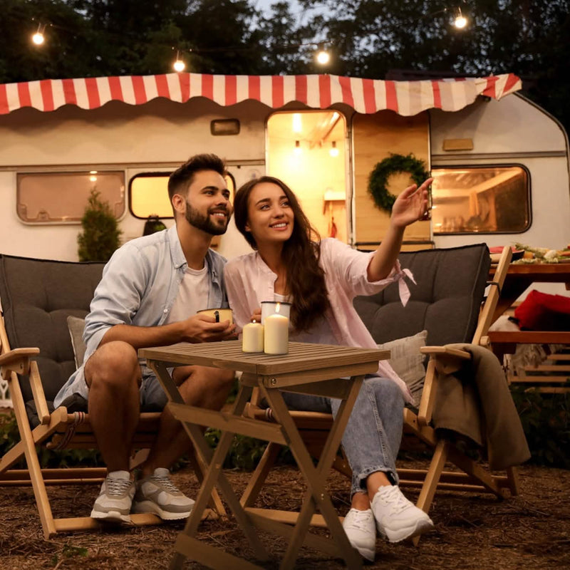 Outdoor Side Table Portable Folding Table Furniture & Decor - DailySale