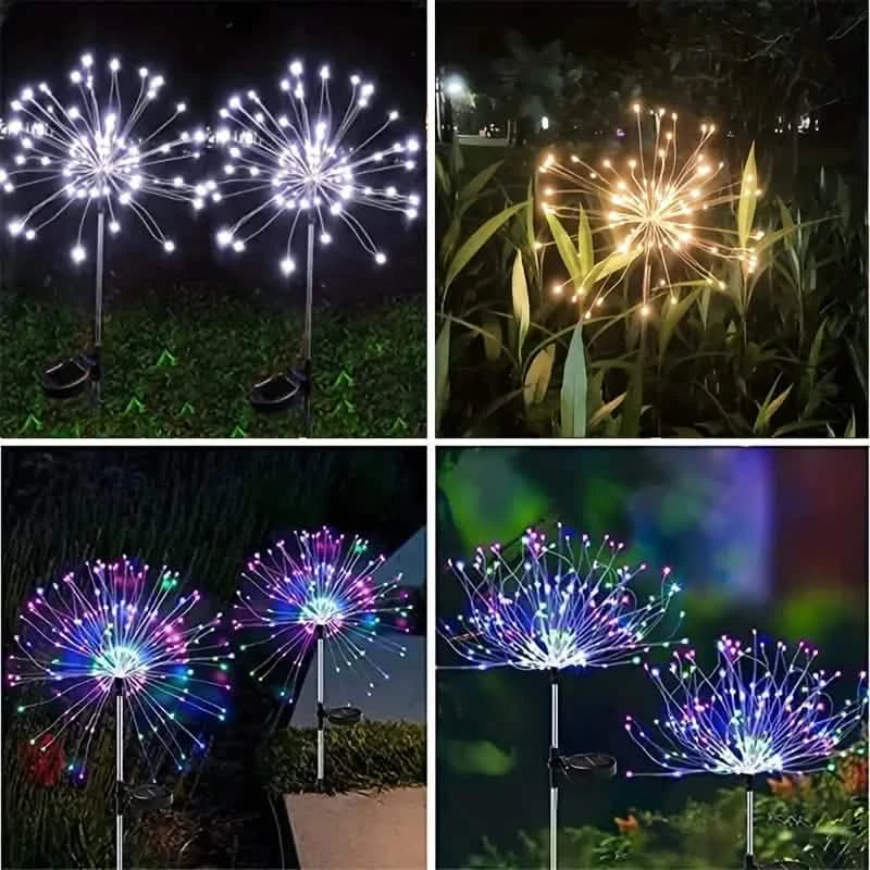 Outdoor Solar Garden Lights with 8 Lighting Modes Outdoor Lighting - DailySale
