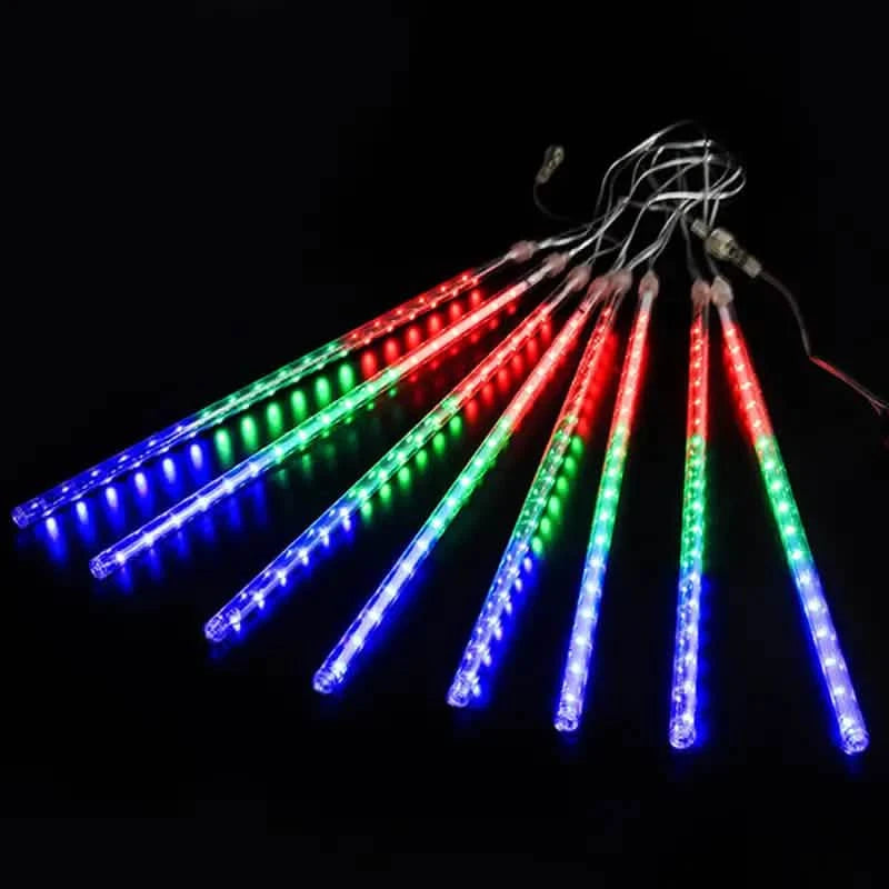 Outdoor Solar Meteor Christmas String Lights Holiday Decor & Apparel Multicolor - DailySale
