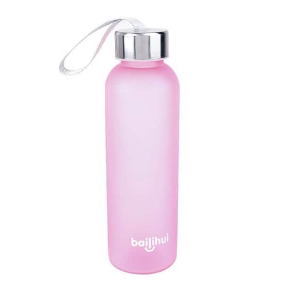 Outdoor Sports Portable Frosted Water Bottle Sports & Outdoors Pink - DailySale