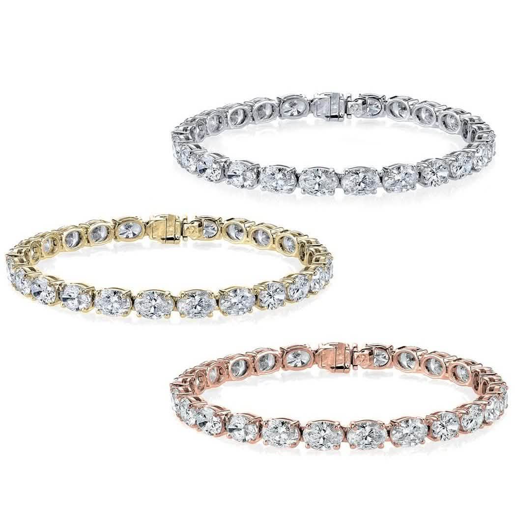 Oval Tennis Bracelets Made With Swarovski Elements Jewelry - DailySale