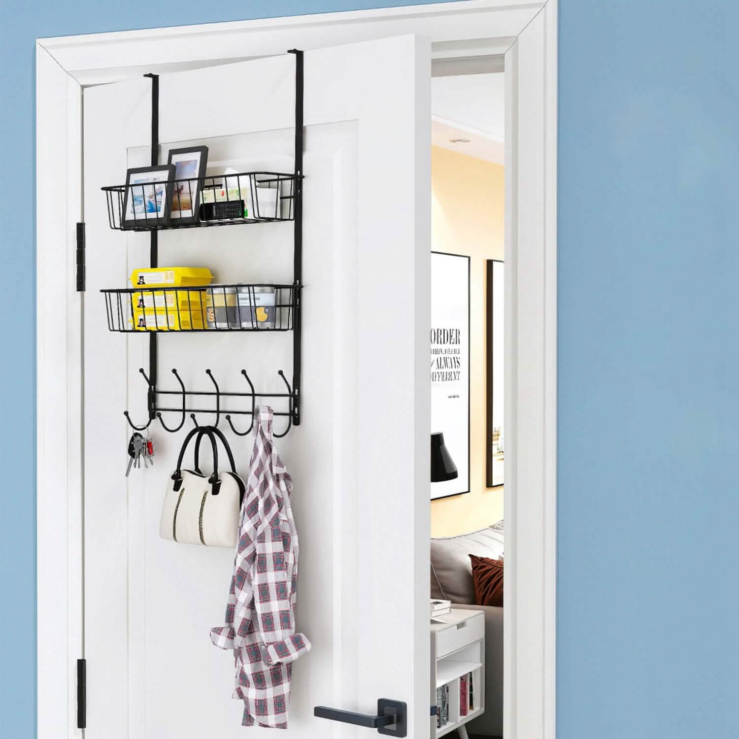 Over The Door Hooks Organizer Closet & Storage - DailySale