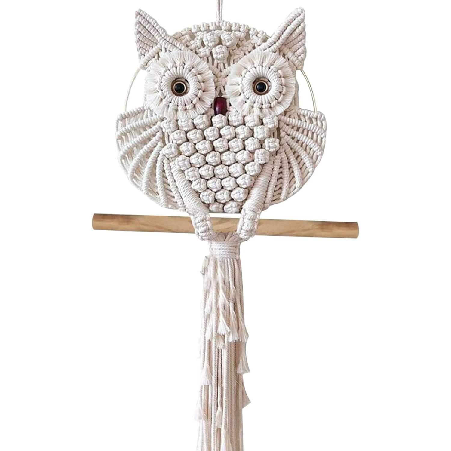 Owl Macrame Home Tapestry Boho Tapestry Wall Hanging Furniture & Decor - DailySale
