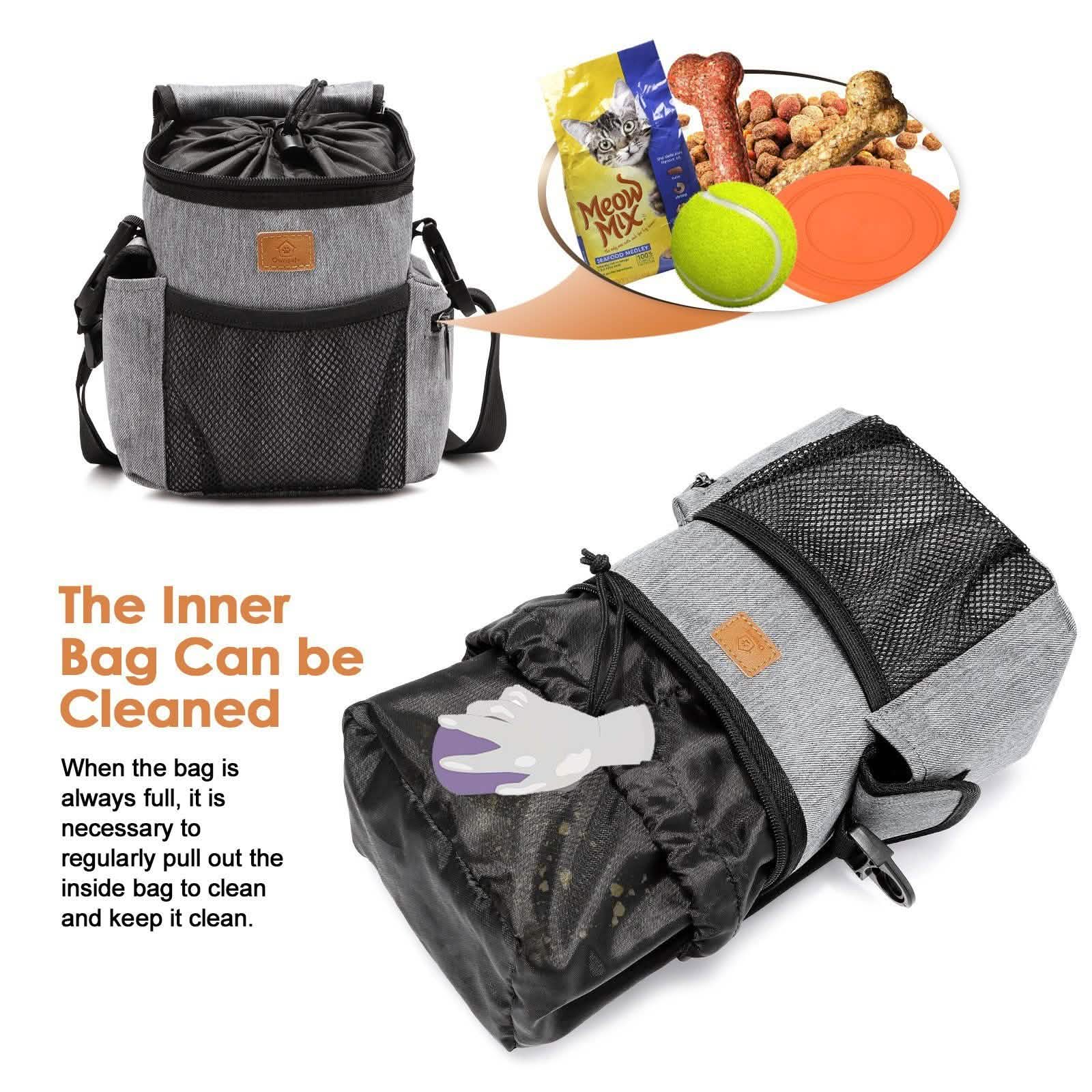 Ownpets Dog Treat Training Pouch Pockets Crossbody Bag Pet Supplies - DailySale