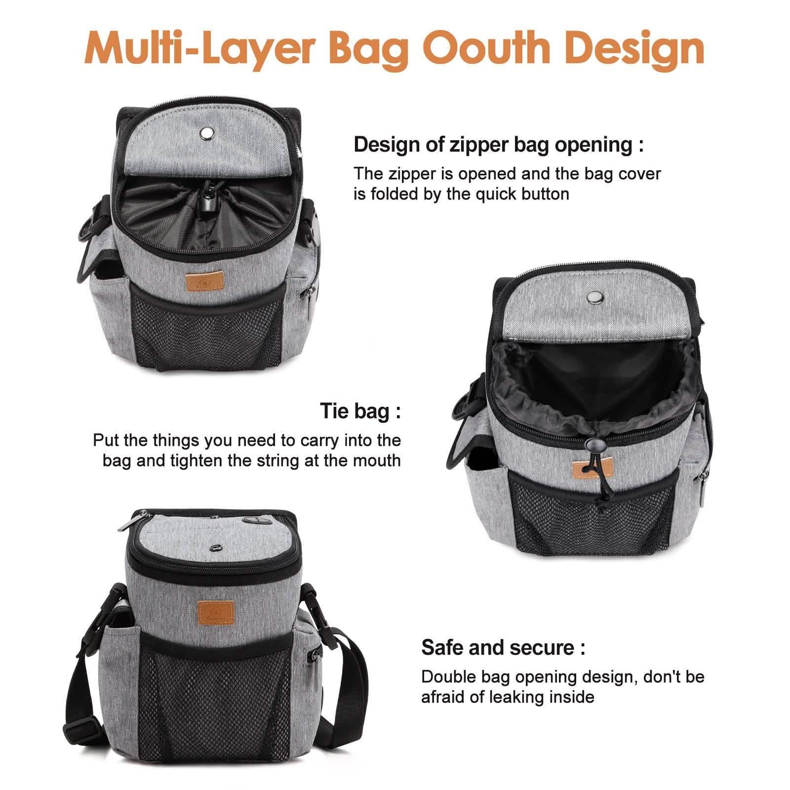 Ownpets Dog Treat Training Pouch Pockets Crossbody Bag Pet Supplies - DailySale