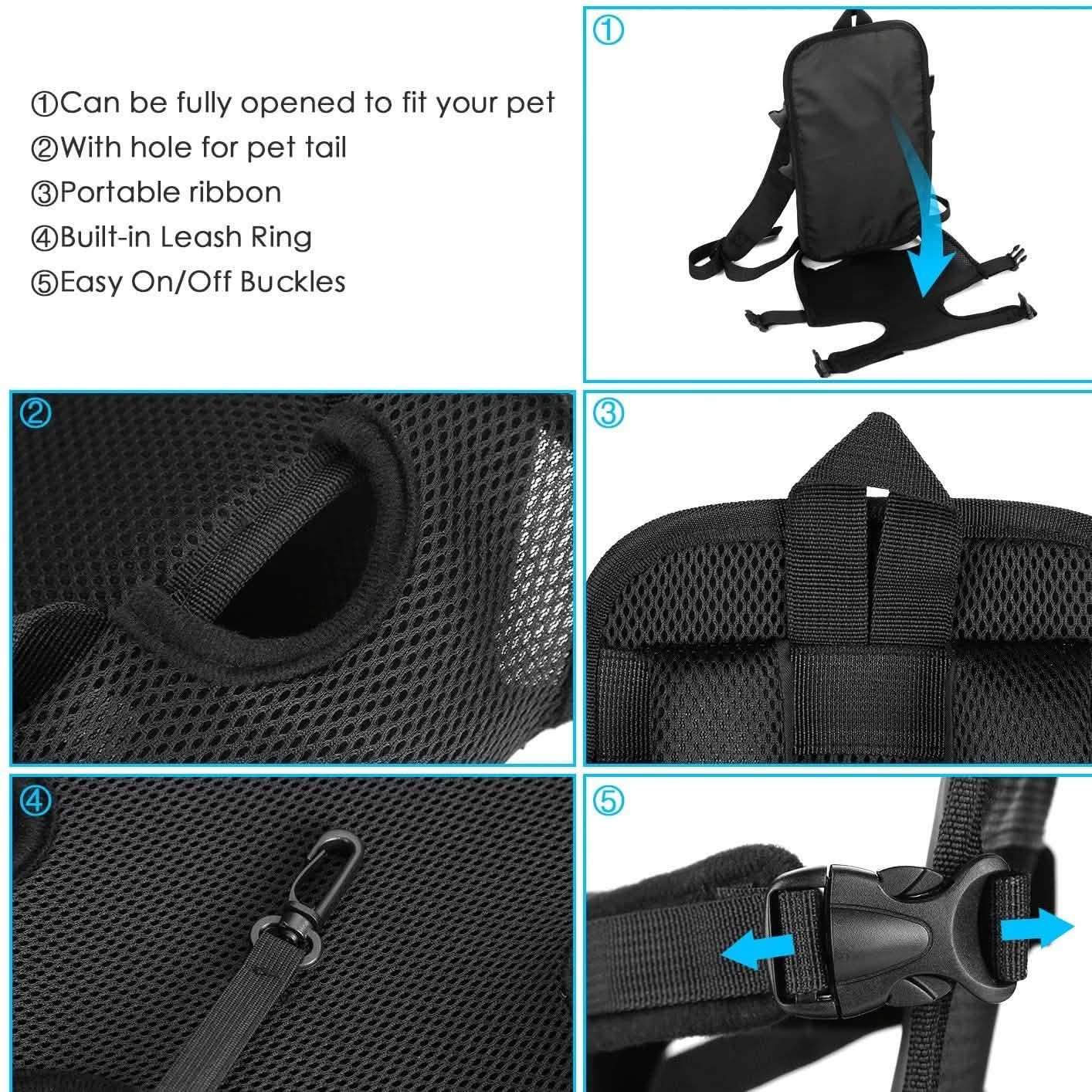 Ownpets Legs Out Front Dog Carrier Pet Supplies - DailySale