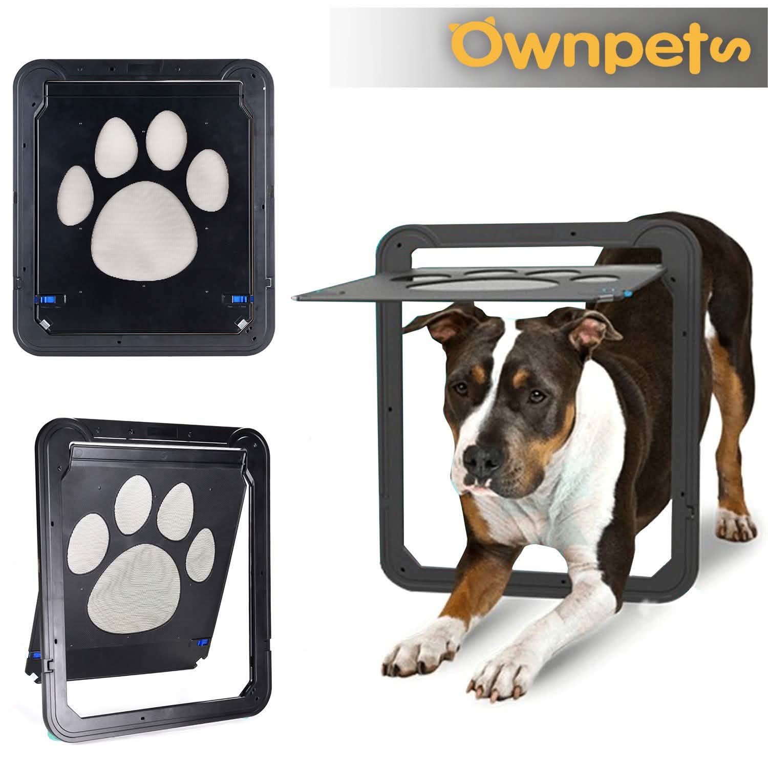 OWNPETS Pet Dog Magnetic Flap Screen Door Pet Supplies - DailySale