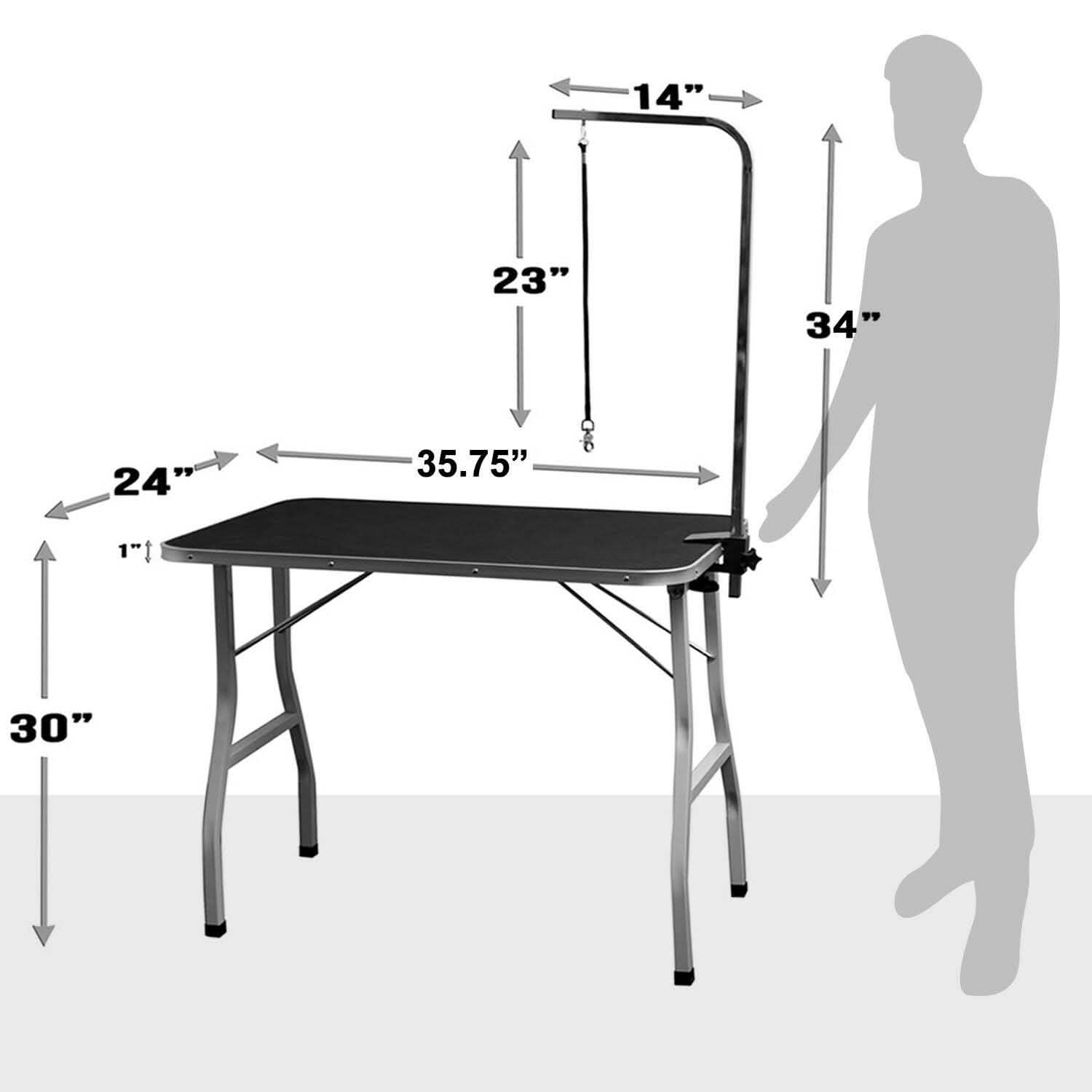 Oxgord 36" Pet Grooming Foldable Table Pet Supplies - DailySale