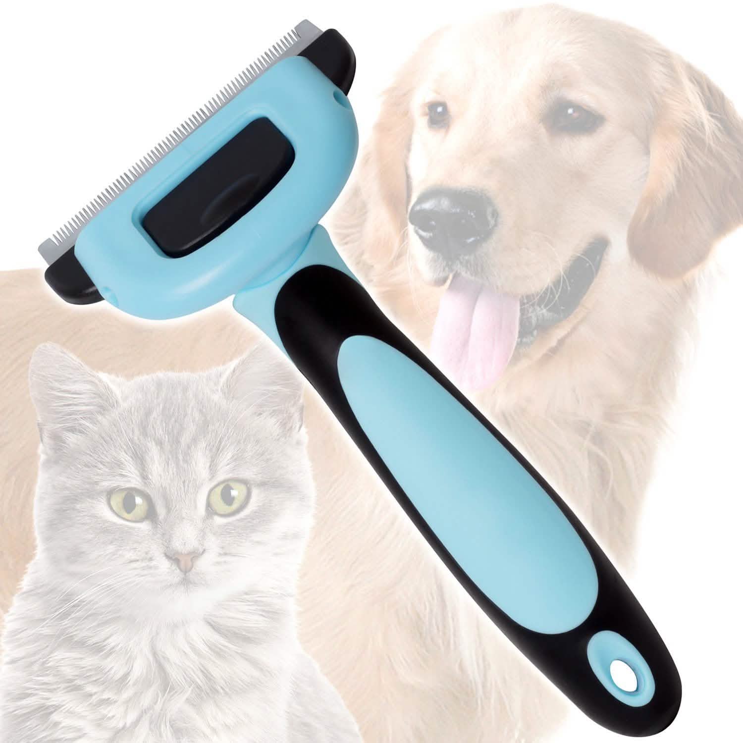 OxGord Blue Combo Pet Grooming Brush Pet Supplies - DailySale