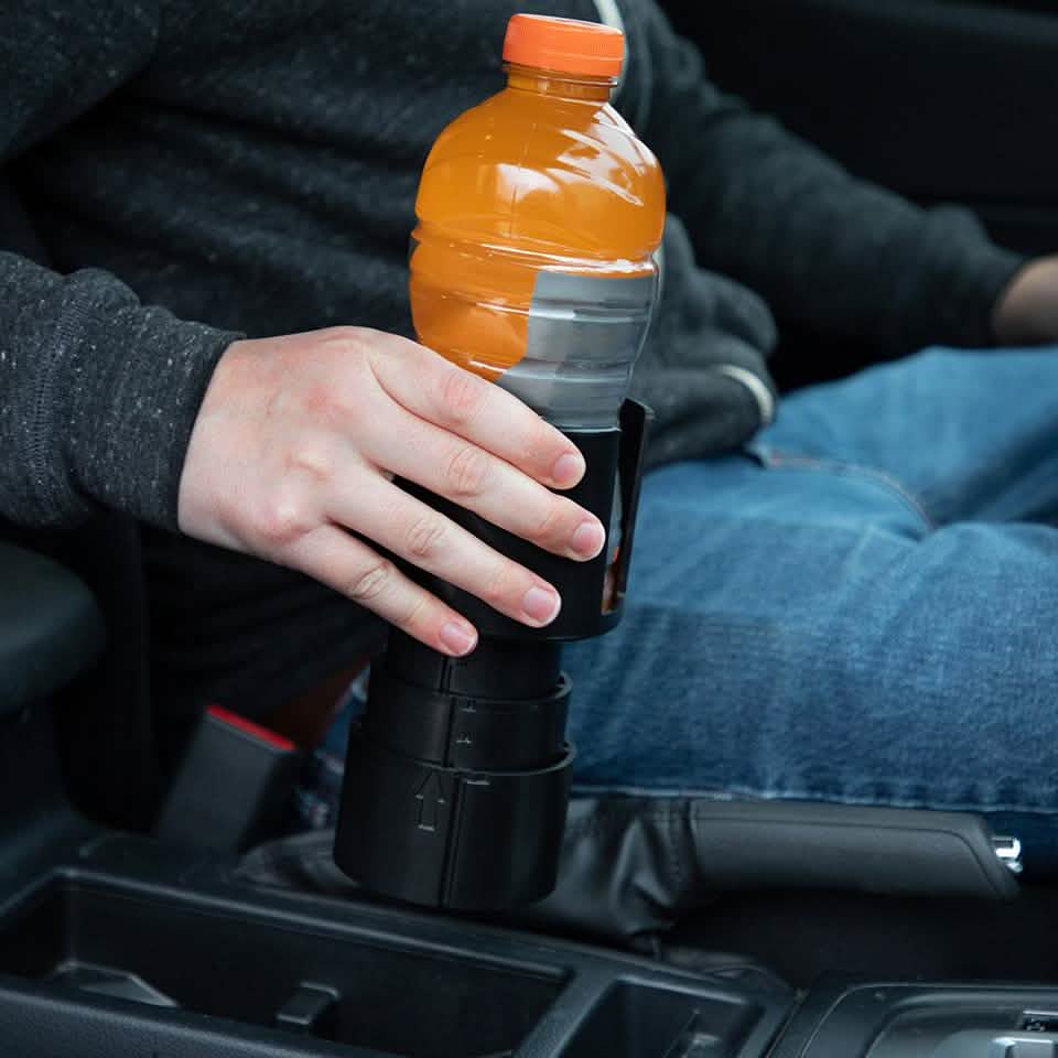 OxGord Car Cup Holder Expander Organizer with Adjustable Base Automotive - DailySale