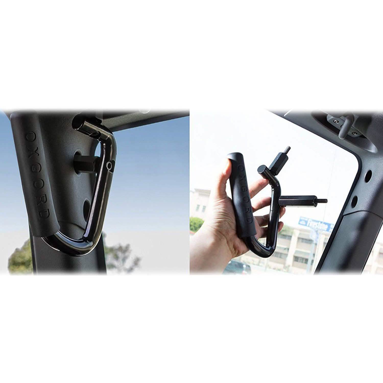 OxGord® GBHD-JP01 - Front Grab Handles with Grip Roll Bar Automotive - DailySale