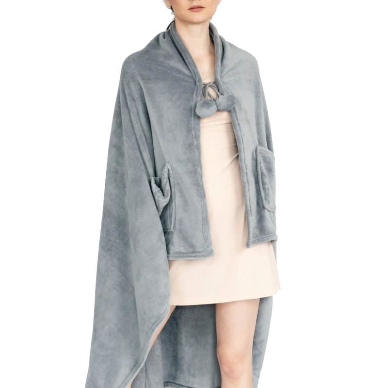 Ultra-Plush Faux Fur Fleece Wearable Blanket - DailySale, Inc