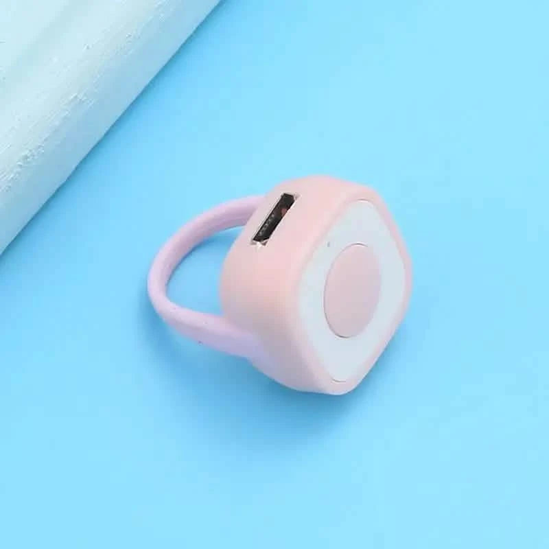 Page Turner Remote Camera Shutter Selfie Fingertip Video Controller Mobile Accessories Pink - DailySale