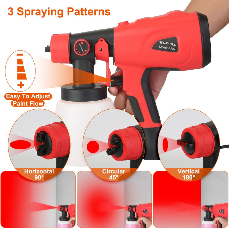 Paint Sprayer HVLP Handheld Painter with 3 Spray Patterns Home Improvement - DailySale