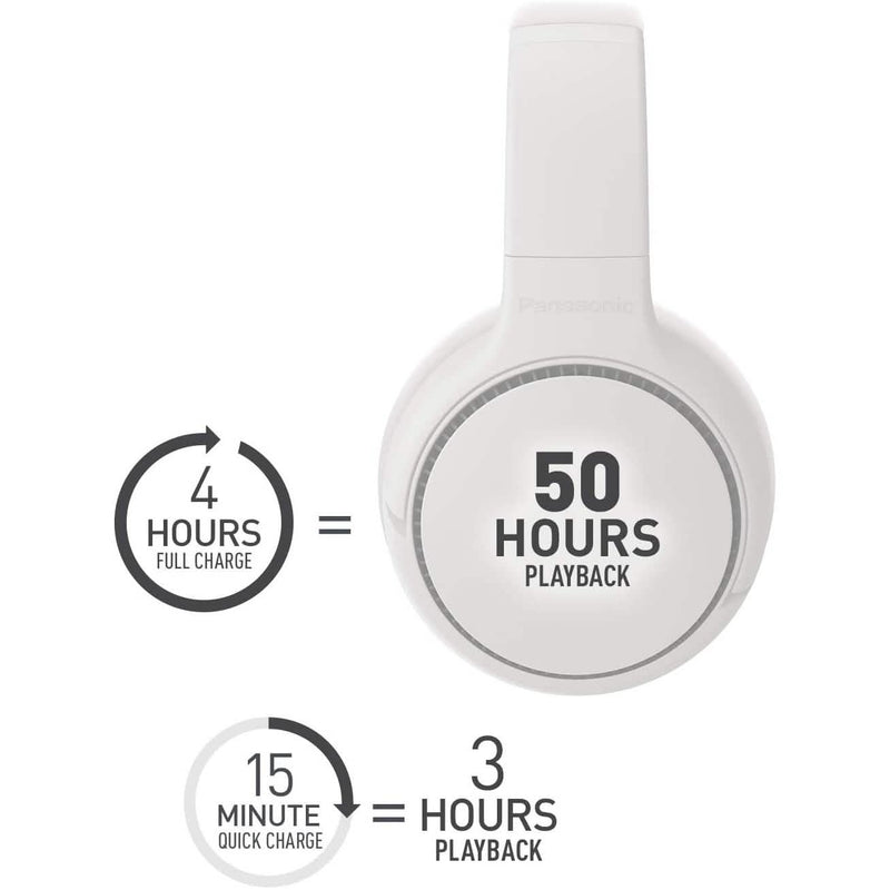 Panasonic RB-M300B Deep Bass Wireless Bluetooth Immersive Headphones Headphones - DailySale