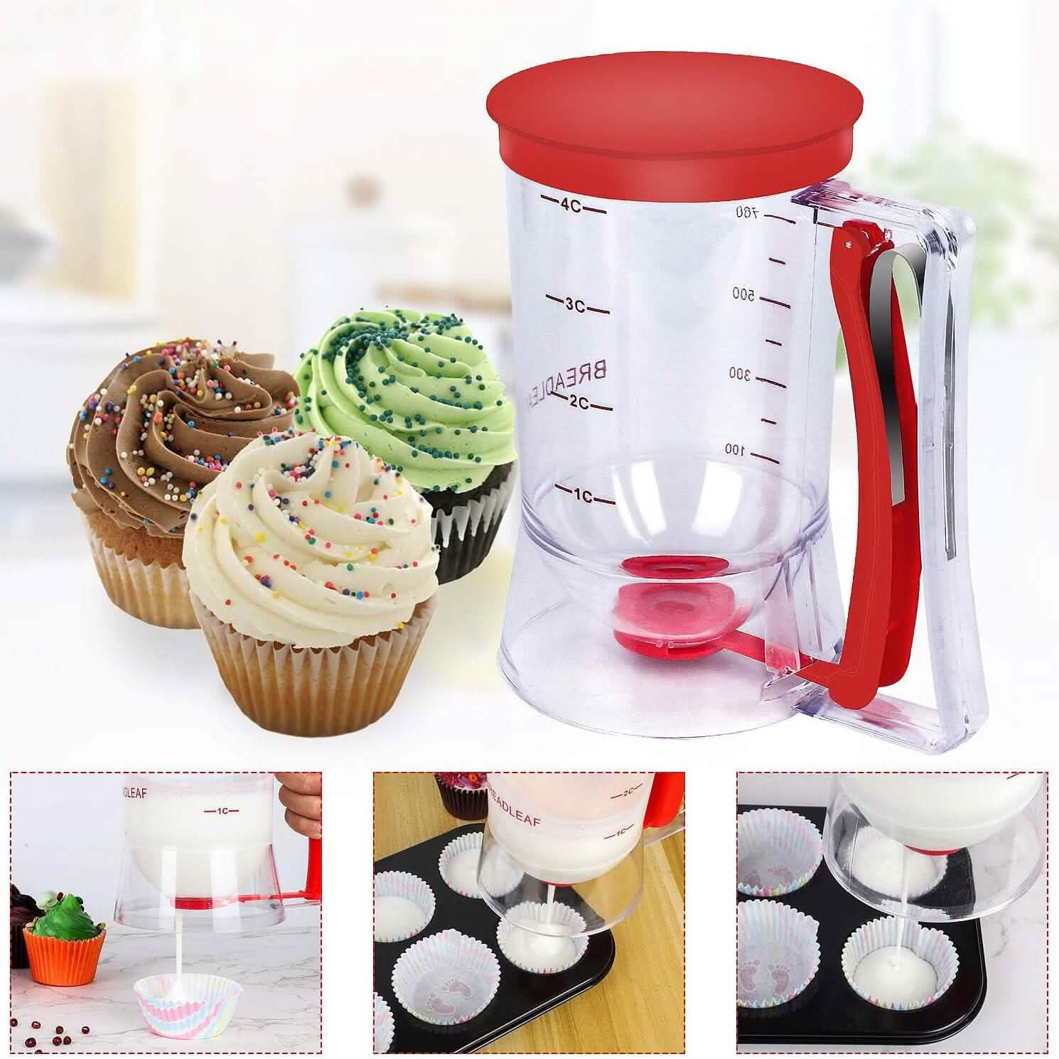 Pancake Cupcake Batter Dispenser Kitchen Tools & Gadgets - DailySale