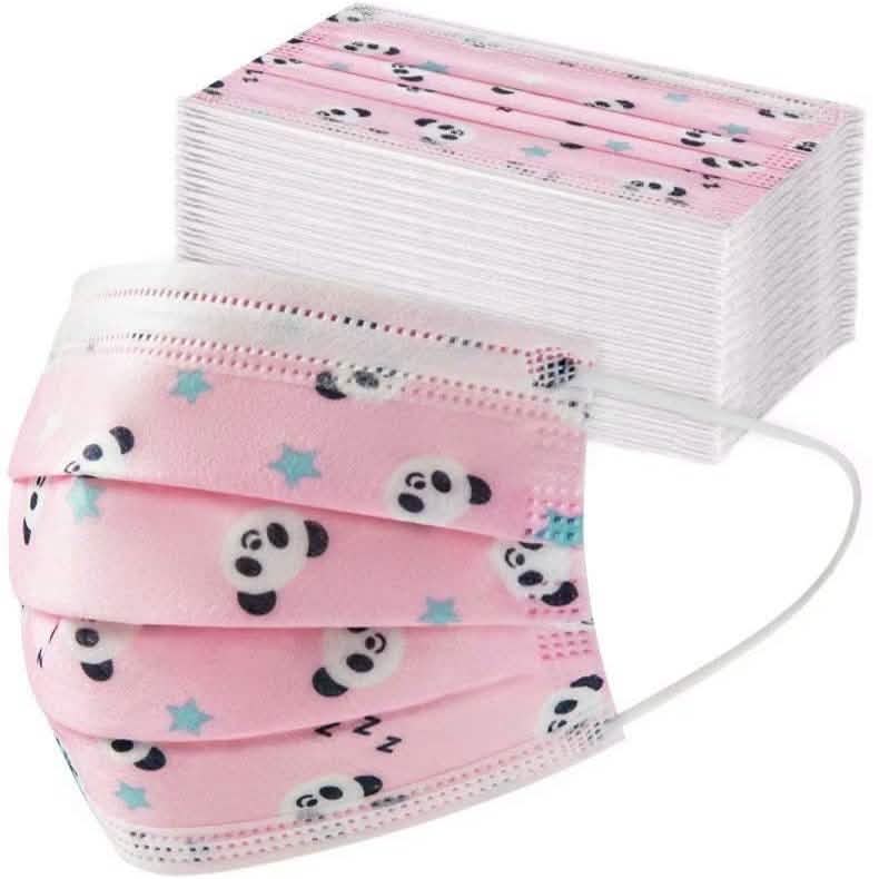 Panda Print Children's Mask Face Masks & PPE 50-Pack - DailySale