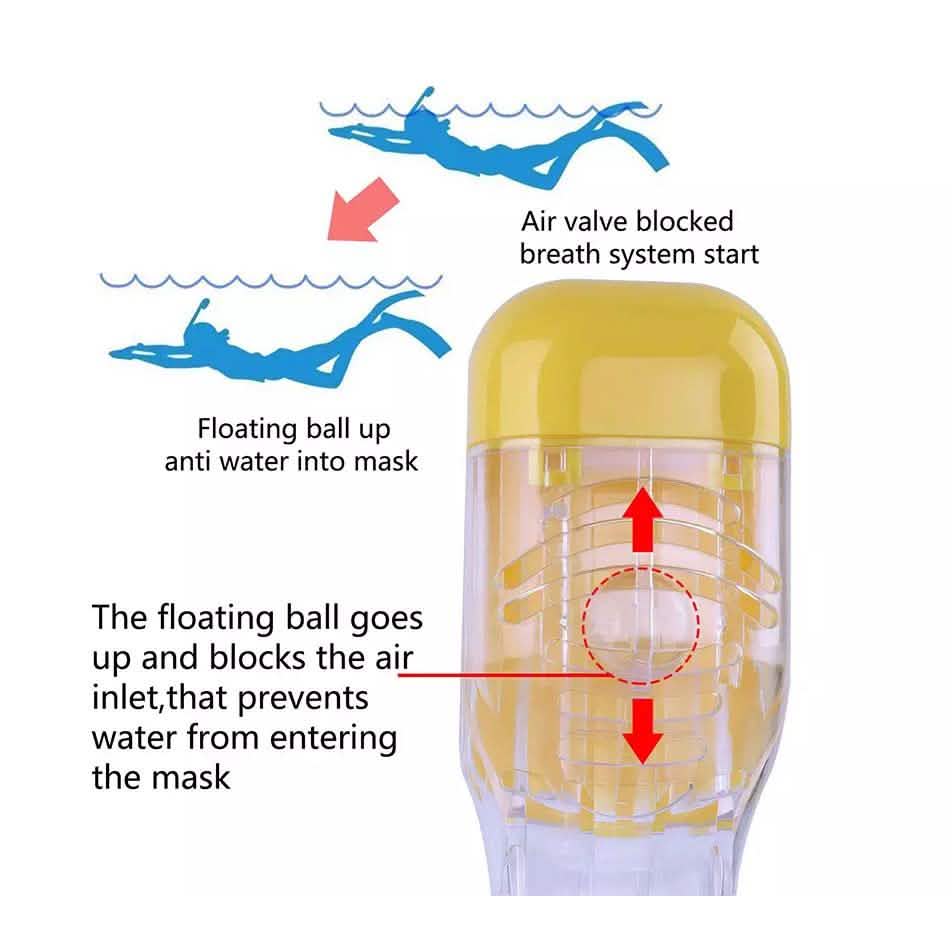 Panoramic Snorkeling Mask Full Face GoPro Compatible Snorkel Mask Scuba Mask Sports & Outdoors - DailySale