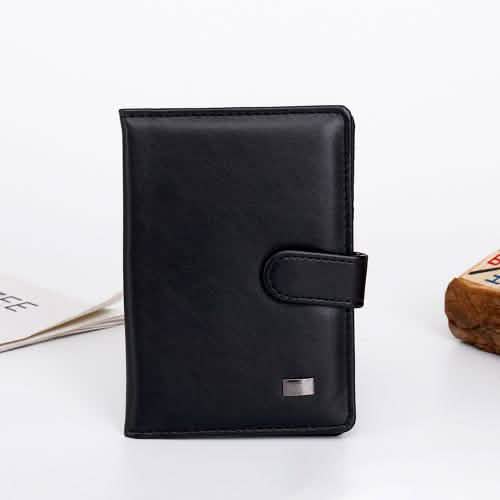 Passport Holder with Vaccination Card Protector Bags & Travel Black - DailySale