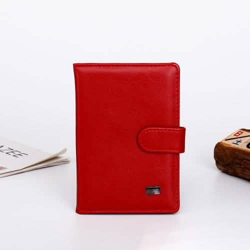 Passport Holder with Vaccination Card Protector Bags & Travel Red - DailySale
