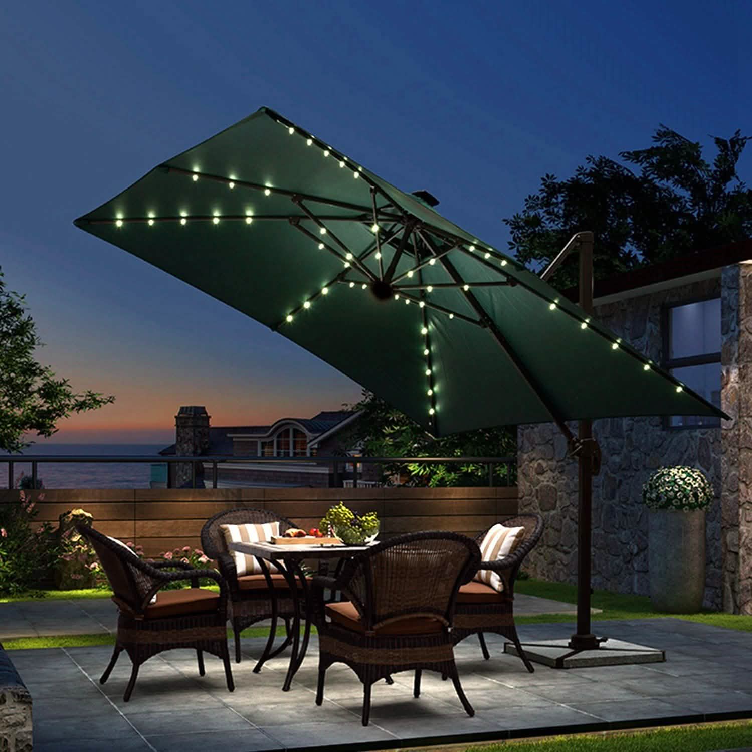 Patio Umbrella Lights 8 Lighting Mode with Remote Control Garden & Patio - DailySale