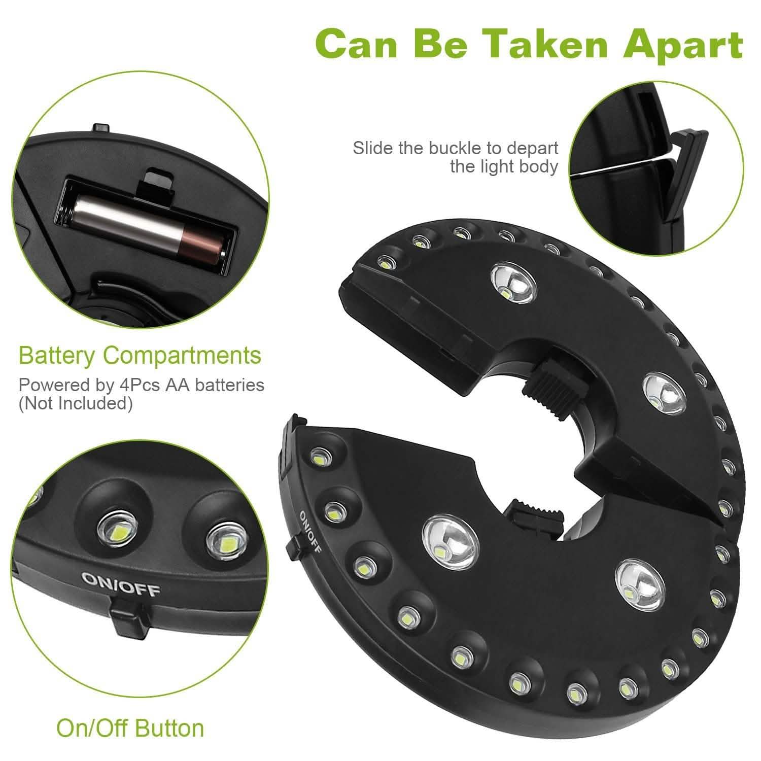 Patio Umbrella Lights LEDS Cordless Outdoor Lighting - DailySale