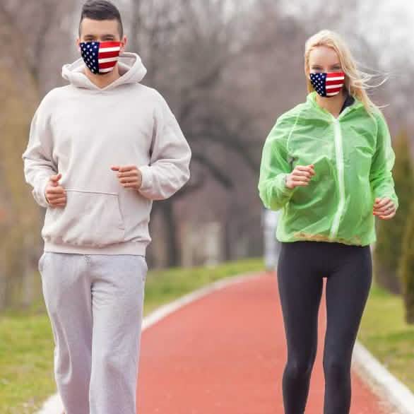 Patriotic Face Mask Wellness & Fitness - DailySale