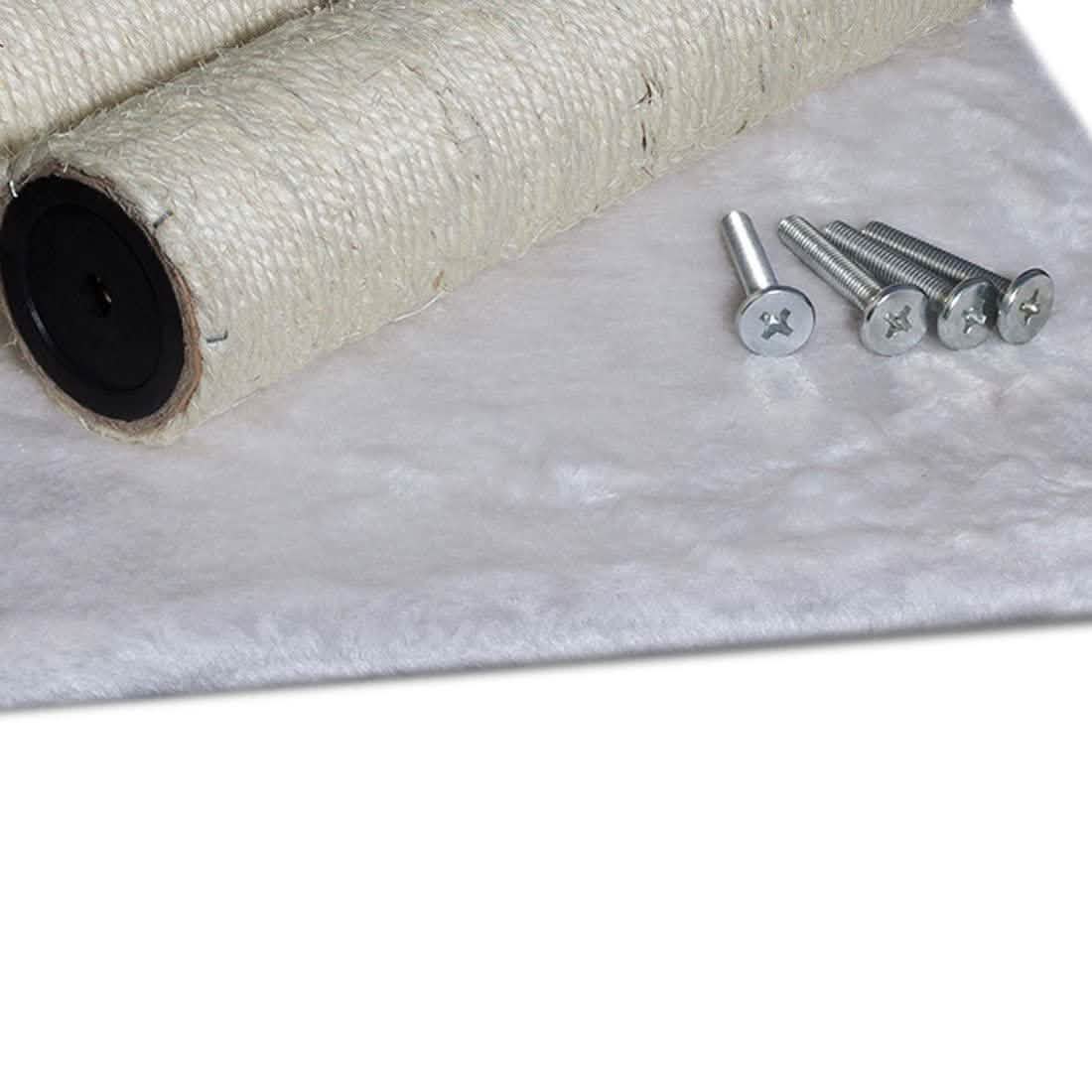 Paws & Pals 3-in-1 Cat Scratching Post with Hammock and Toy Pet Supplies - DailySale