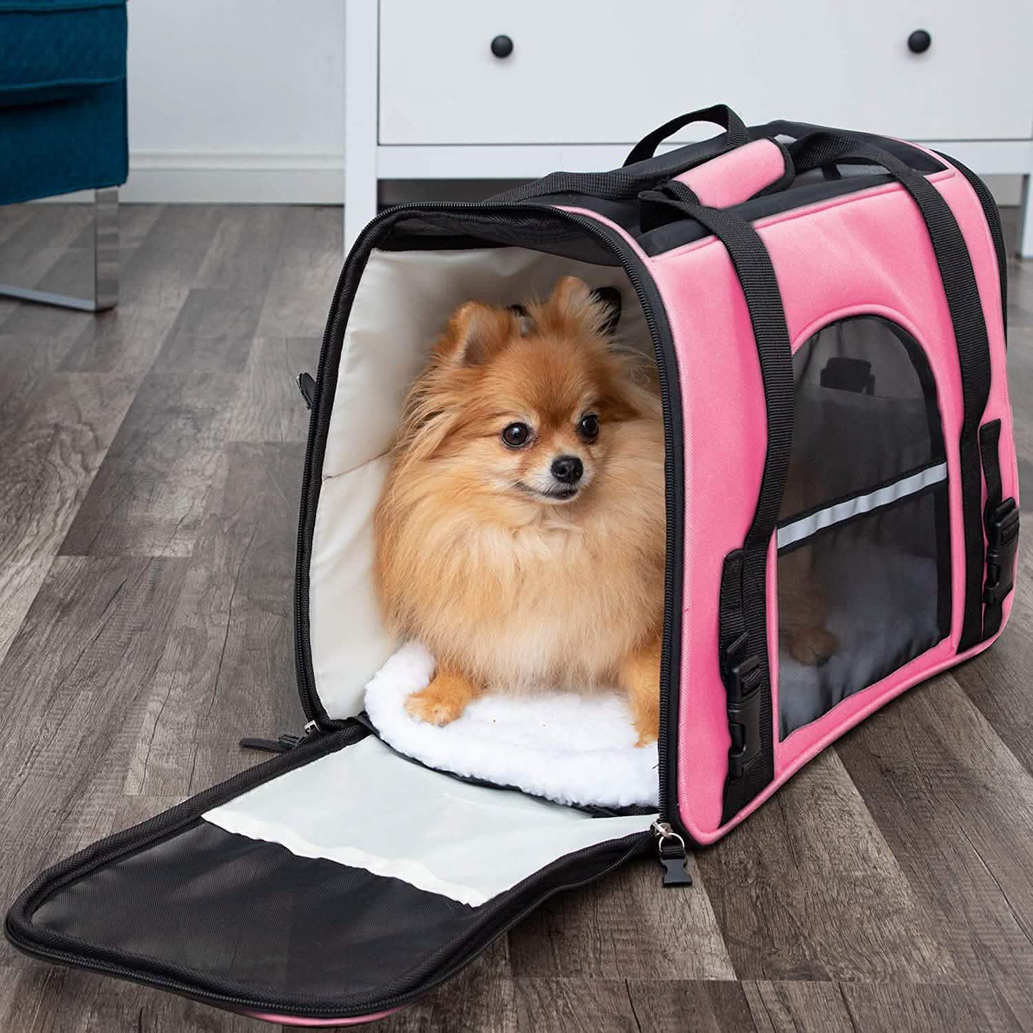 Paws & Pals Airline Approved Soft Sided Pet Carrier Pet Supplies - DailySale