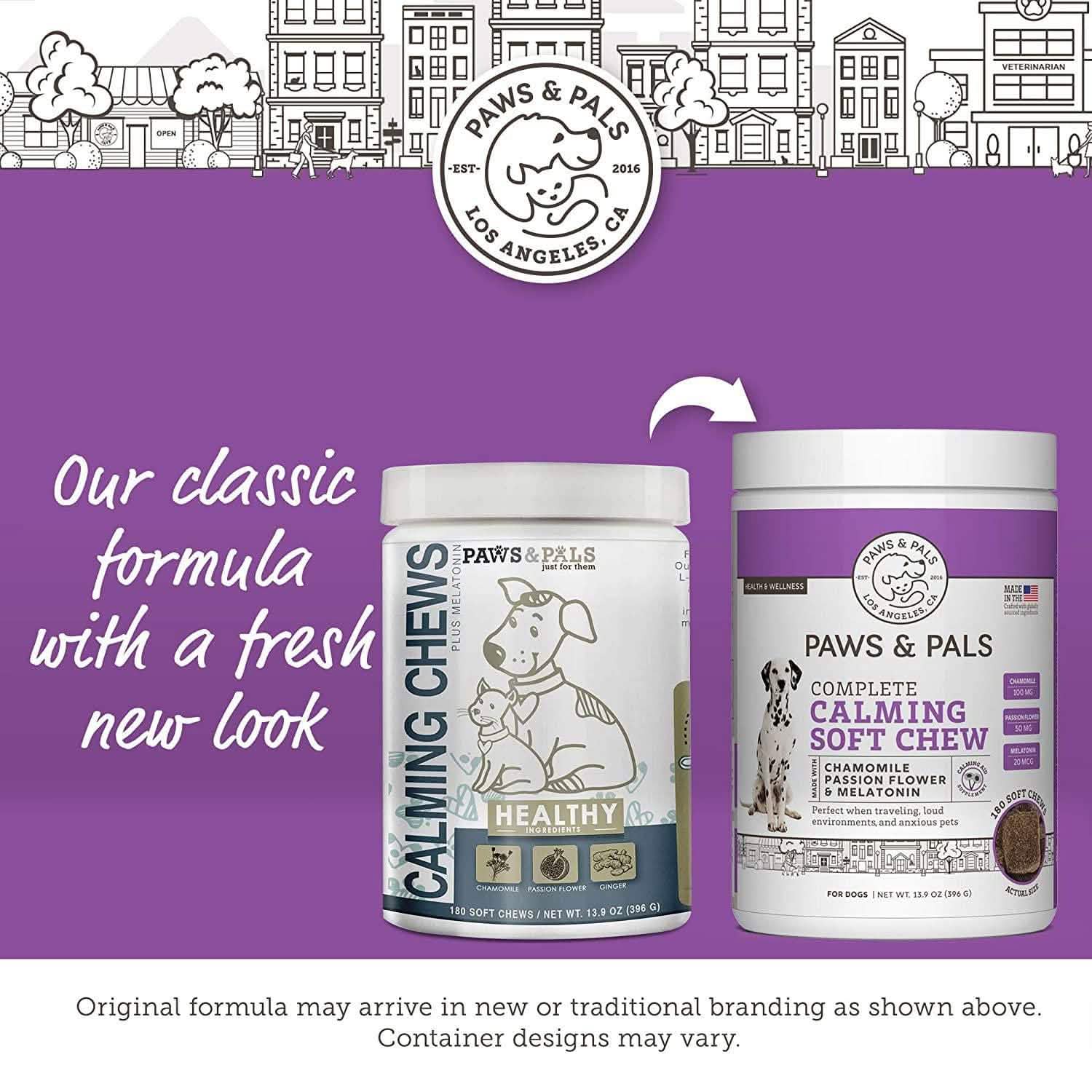 Paws & Pals Dog Calming Treats - Pet Anti Anxiety Supplement Pet Supplies - DailySale