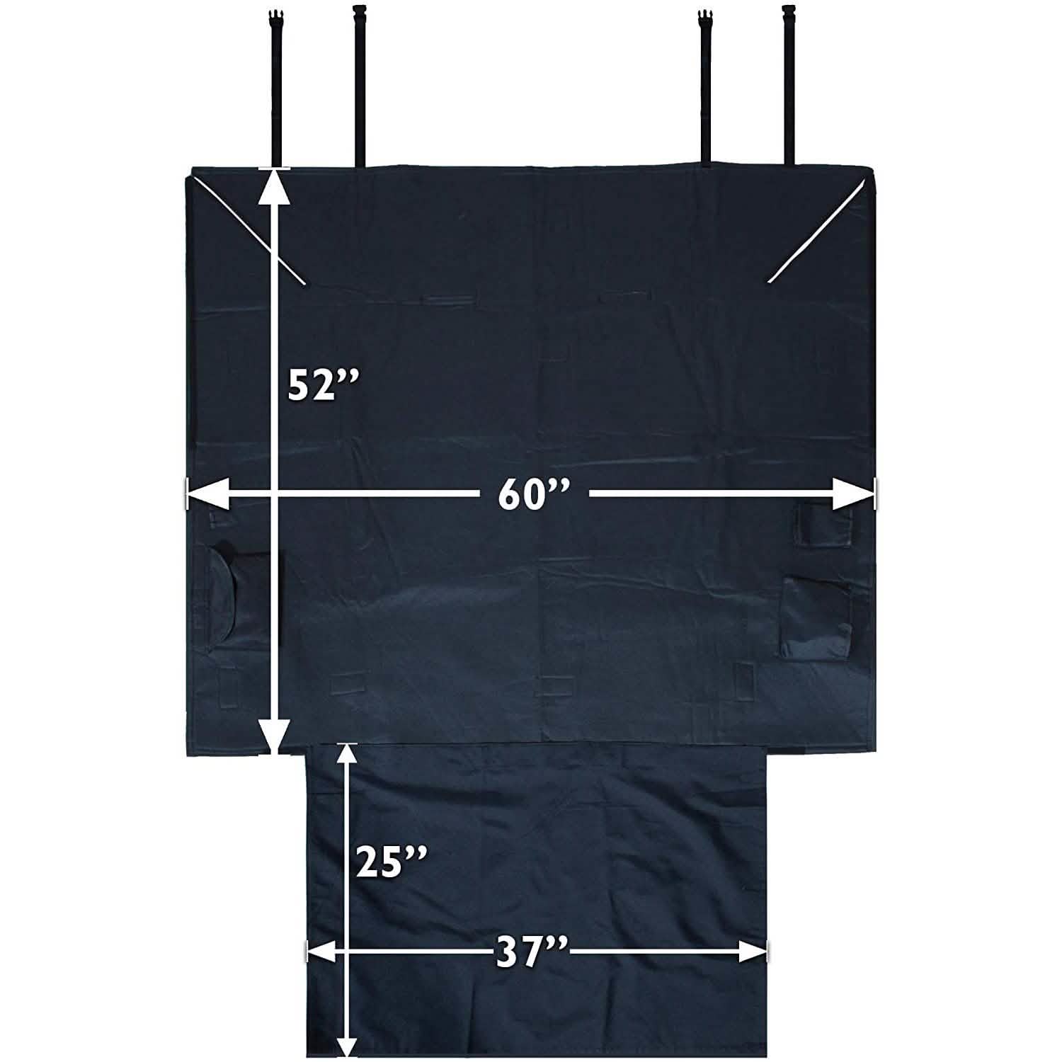 Paws & Pals Dog Seat Cover for Back Seat Pet Supplies - DailySale