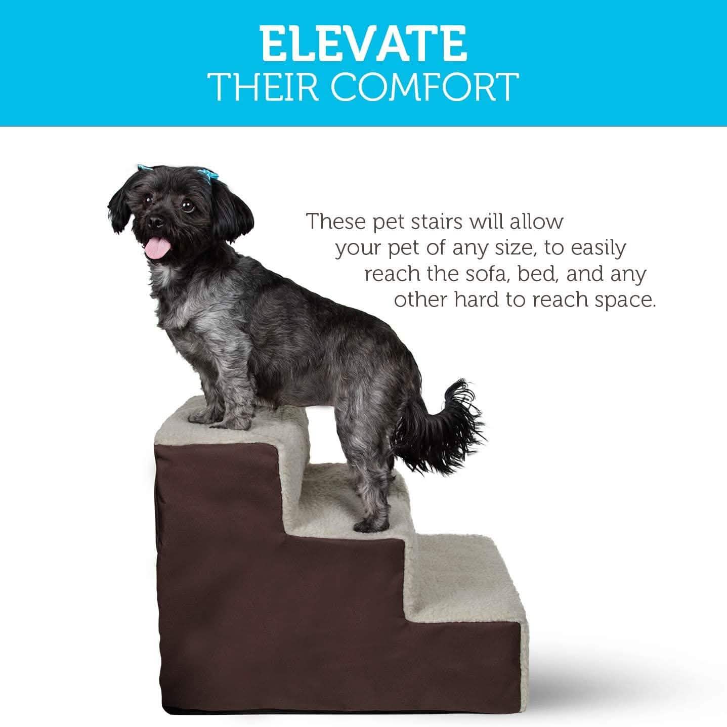 Paws & Pals Padded Pet Stairs Pet Supplies - DailySale