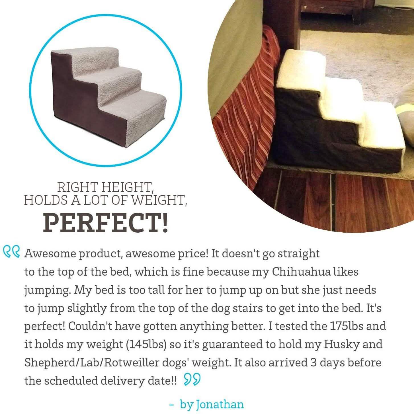 Paws & Pals Padded Pet Stairs Pet Supplies - DailySale