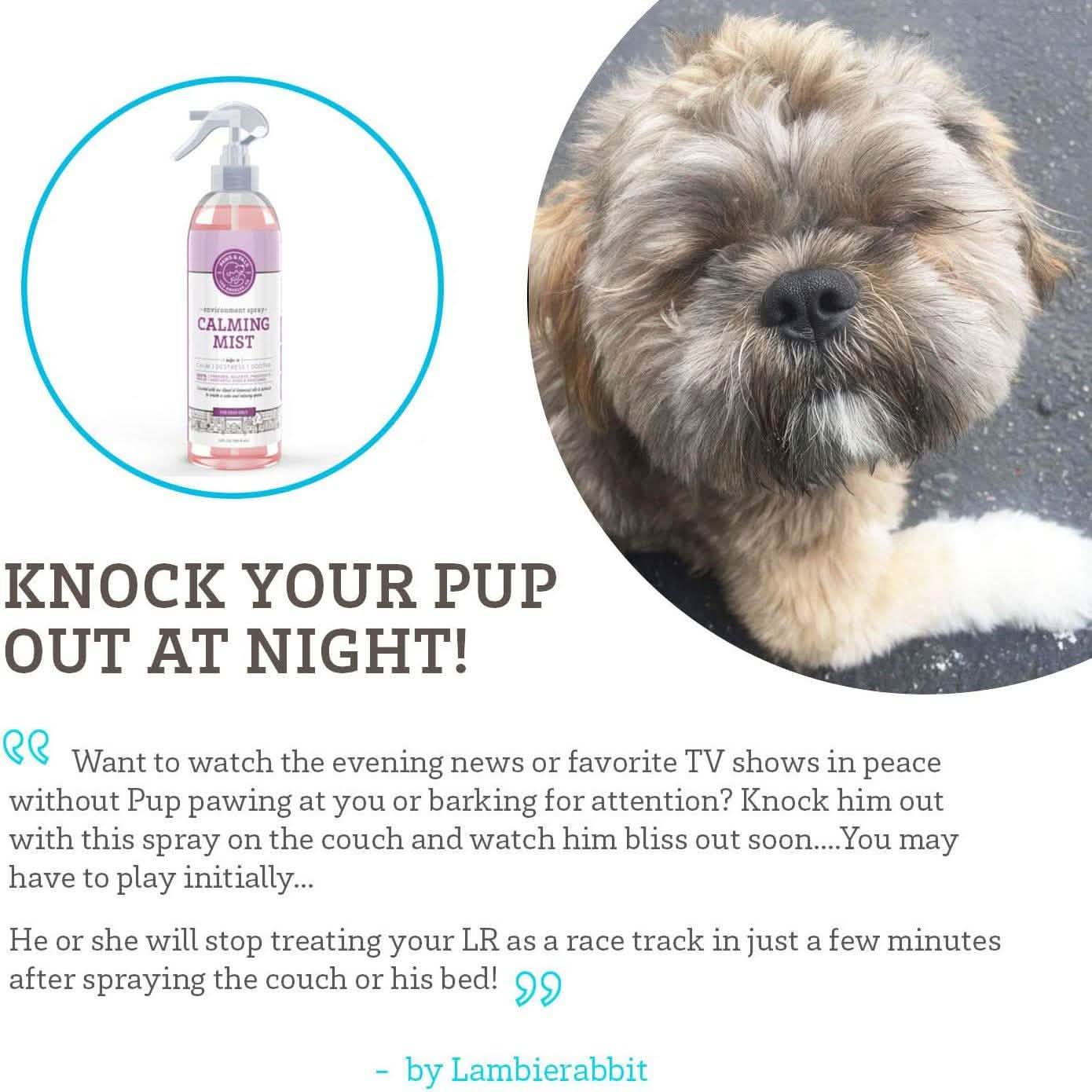 Paws & Pals Pet Natural Calming Spray Cologne or Chews Treat for Dogs and Cats Pet Supplies - DailySale