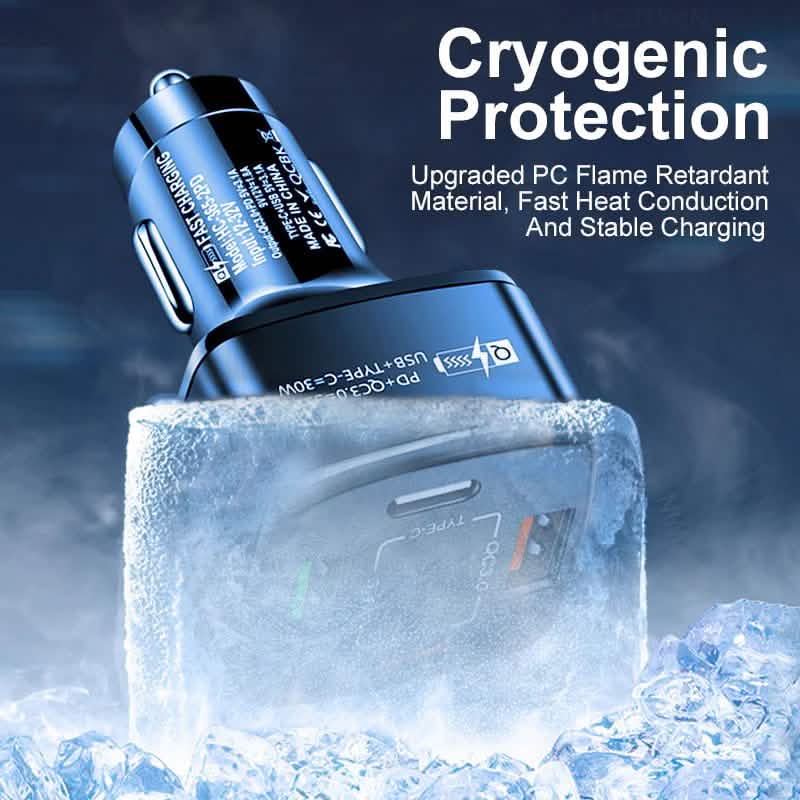 PBG 4 Port Car Charger 2 PD Ports and 2 USB Ports Automotive - DailySale