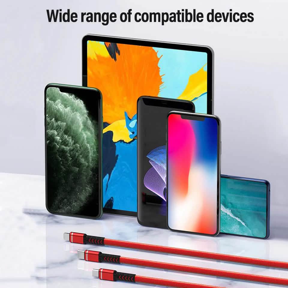 PBG LED 6 Port Car Charger and 4Ft. 3-in-1 Cable Combo Automotive - DailySale