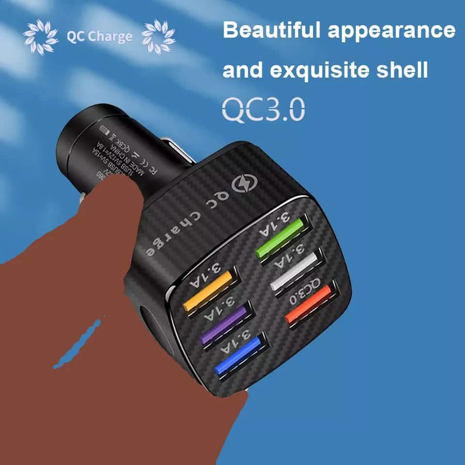 PBG LED 6-Port Car Charger Charge Automotive - DailySale